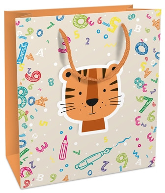 Geschenktasche 18x21x8cm Schultiger