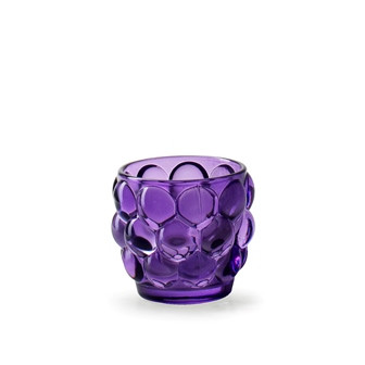 Windlicht Glas lila 7x8cm