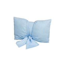 Kissen Schleife gestreift ca.50x32cm hellblau