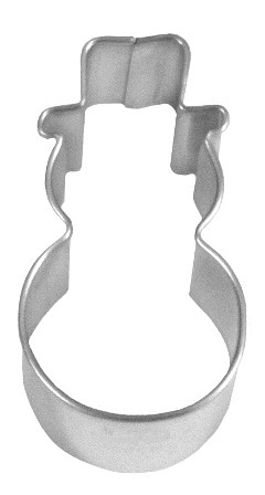 Ausstechform Schneemann 5cm Edelstahl PG rot