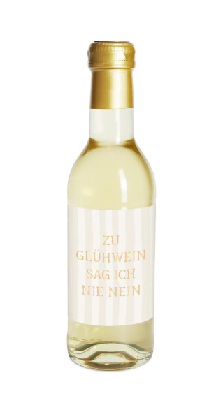 Flasche Glühwein weiß 0,25l Zu Glühwein sag ich nie nein