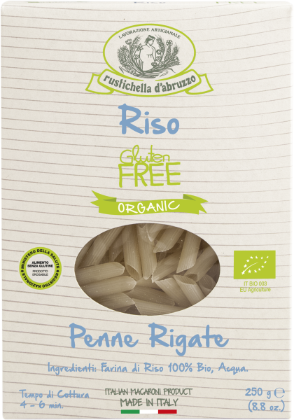 Ital. Nudeln Penne Rigate di Riso BIO Glutenfrei 250g