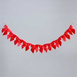Girlande Schleifen rot 175cm
