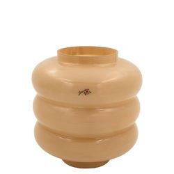 Vase OPULENT Glas L caramell 23x22cm