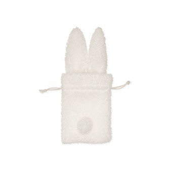 Geschenkbeutel Hase Teddyfell weiss
