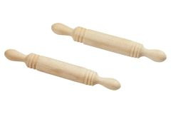 Nudelholz natur Mini Deko 2er 4,5cm