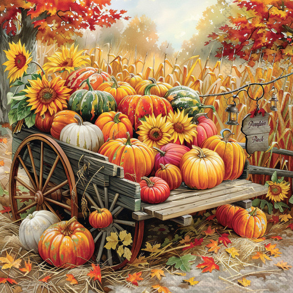 Serviette Pumpkin harvest FSC Mix