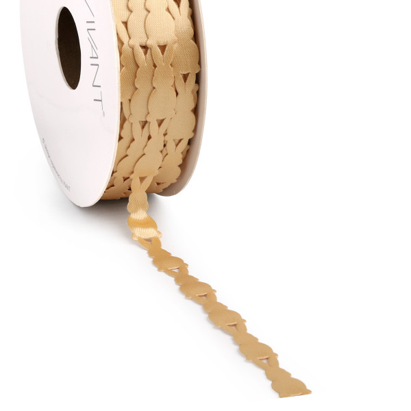 Band SATIN BUNNY 10mx10mm gold