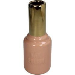 Vase Nail Polish Feine Tonware pink 7x7x18,5cm