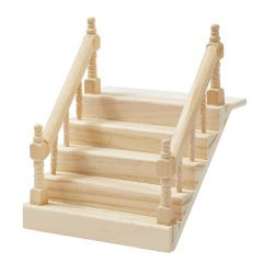 Treppe mit Handlauf Holz 10,5cm breit