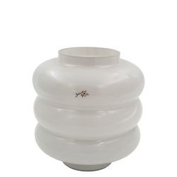 Vase OPULENT Glas L grau 23x22cm