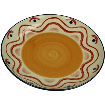 Teller Steingut multi 18x18x2,5cm