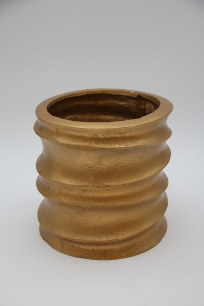 Pflanztopf Metall 18x18cm gold