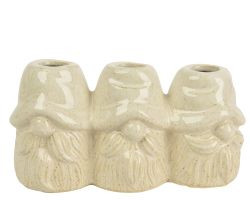 Vase Xmas creme Porzellan 19,5x7,5x9,5cm