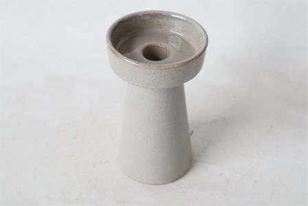 Kerzenständer Keramik grau 9,5x16cm