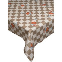 Tischdecke Spritz Baumwolle beige 90x90cm