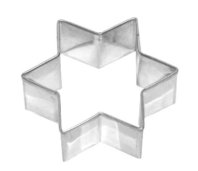 Ausstechform Stern 5cm, Edelstahl PG rot