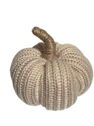 Kürbis Polyester weiß D9cm