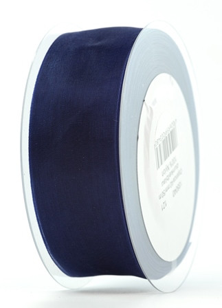 Band Organza dunkelblau 40mmx50m