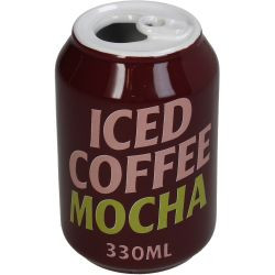 Vase Iced Coffee Mocha Feine Tonware multi 7x7x11,3cm