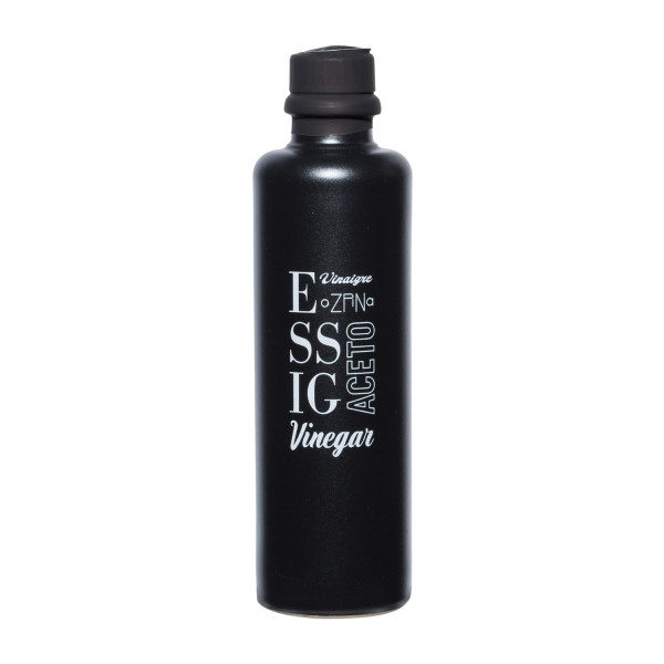 Aceto Balsamico Essig Vinaig 0,2L Tonflasche schwarzmatt