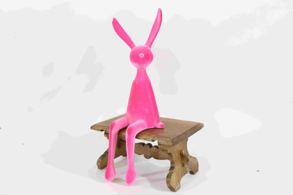 Kantenhocker Hase pink 55cm