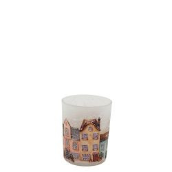 Teelichthalter SNOWLIGHT CITY S Glas multi 8x7cm