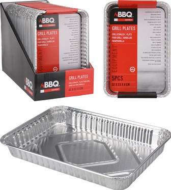 Grillschale Alu 32x23cm 5Stück