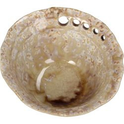 Schale Steingut beige 11,5x11x6cm