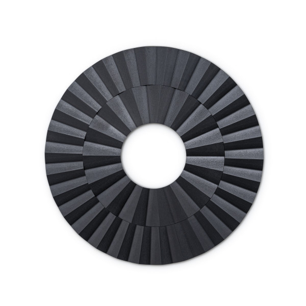 Untersetzer rund, Duracore schwarz D:20x0,6cm