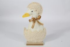 Figur Ente creme 15x5x28cm