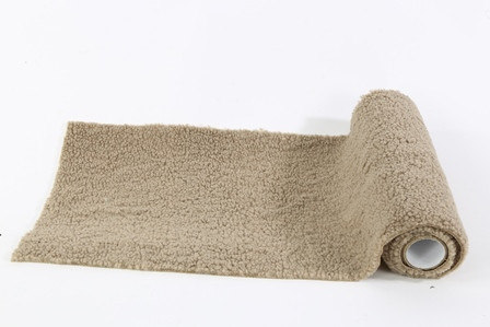 Tischläufer Plüsch braun 30x140cm