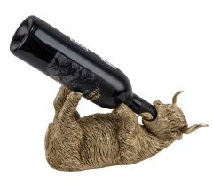 Flaschenhalter Poly gold 30x11x16cm