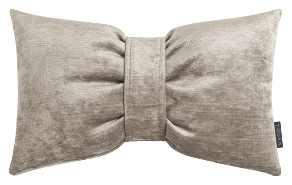 Schleifenkissen Rossini 45x30cm taupe