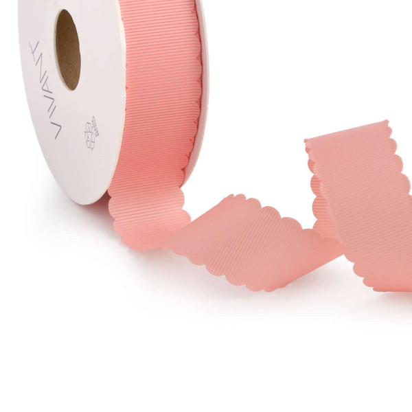 Band SCALLOPED GIGI 25mmx20m midi rose