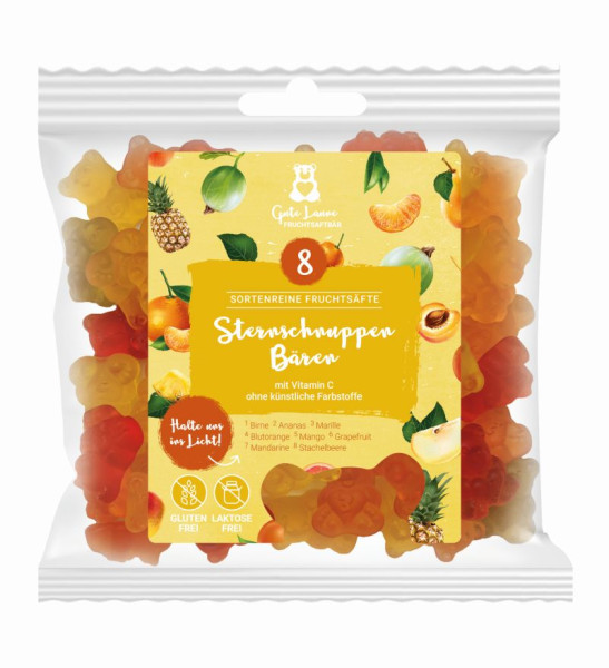 Fruchtgummi Sternschnuppen Bären hell 150g