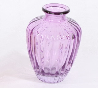 Vase Glas lila 7,4x10,5cm