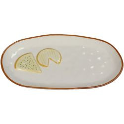 Teller Cheese Steinzeug multi 27,8x16,2x2,6cm
