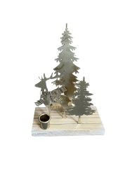 Winterland Metall gold 18x6x26cm