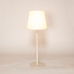 Tischlampe USB beige 39x15cm