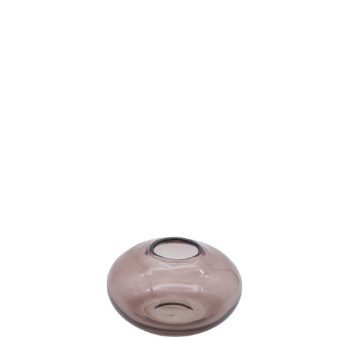 * Vase Glas grau 7x12cm