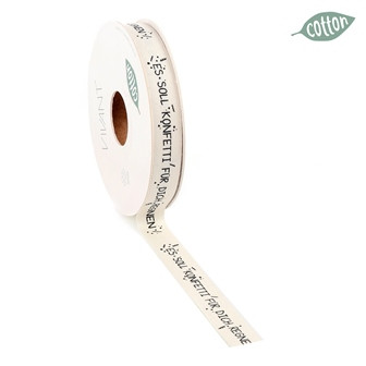 Band KONFETTI 15mmx20m Fb.70 creme/elfenbein