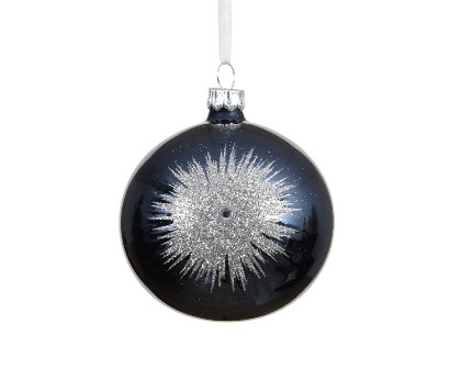 Kugel Glas nachtblau 8cm