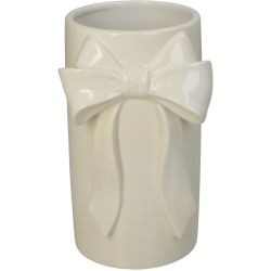 Vase Schleife Steingut 11,5x10,5x18,5cm