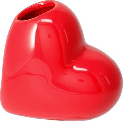 Vase Herz rot 12cm