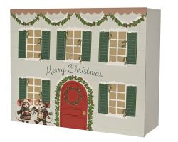 Haus Merry Christmas Pappe 30x10,2x24,2cm