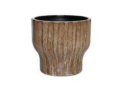 Topf Vigo braun 35x32cm