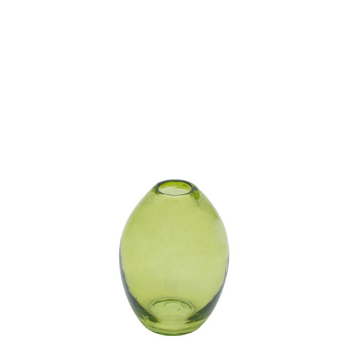 * Vase Glas hellgrün 13,5x9,5cm