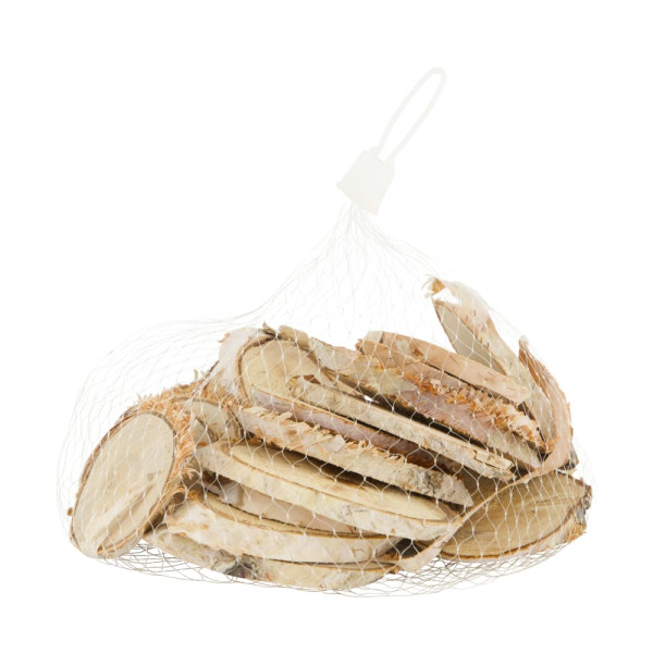 Holzscheiben Birkenholz 200g natur