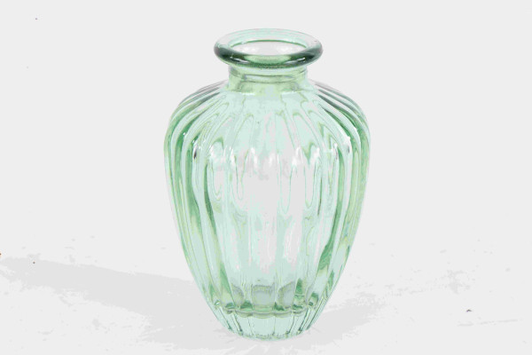 Vase Glas grün 7,5x10,5cm